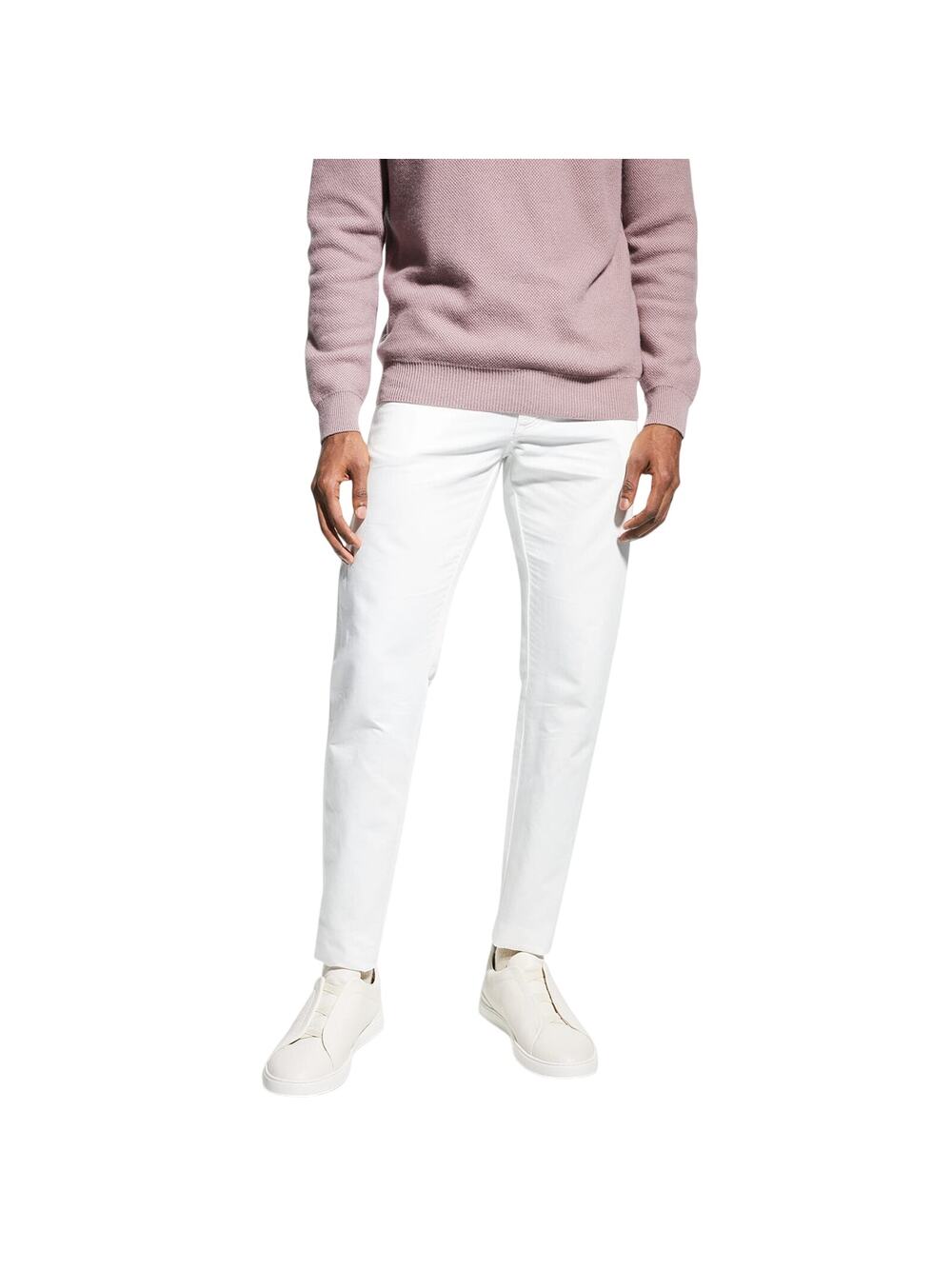 Zegna Classic White Five-Pocket Trousers Size 36